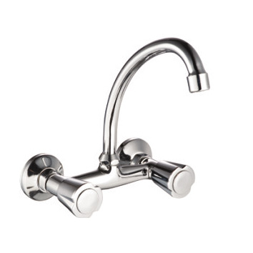 Double Handle Wall Mounted Kitchen Mixer