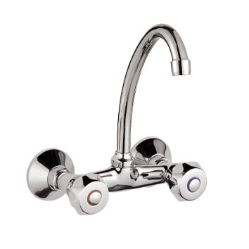 Double Handle Wall Mounted Kitchen Mixer