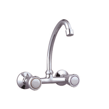 Double Handle Wall Mounted Kitchen Mixer