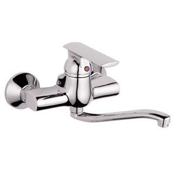 Single Handle Wall Mounted Kitchen Mixer