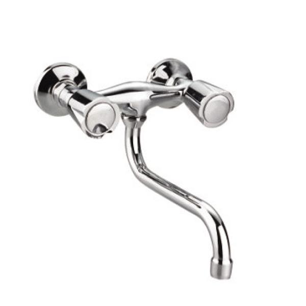 Double Handle Wall Mounted Kitchen Mixer